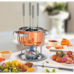 Spring Fonduegarnitur Davos Culinox 17 cm kupfer