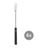 Fonduegabeln|Kochwelt Entdecken<Spring Käsefonduegabeln 6er-Set Basic schwarz