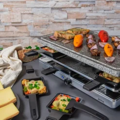 Raclette<Spring Raclette für 8 48x27x15 cm Classic edelstahl