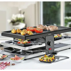 Spring Raclette für 8 47x24x16 cm Fun schwarz