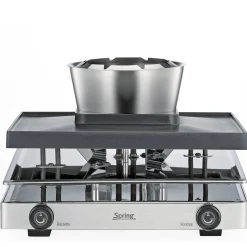 Silvesterparty<Spring Raclette/Fondue für 8 31x34x17 cm Classic edelstahl