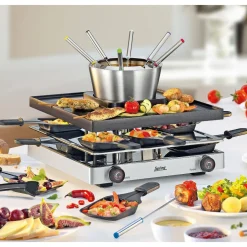 Silvesterparty<Spring Raclette/Fondue für 8 31x34x17 cm Classic edelstahl