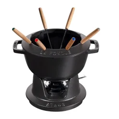 Fondue<Staub Fondue-Set 10-tlg. schwarz