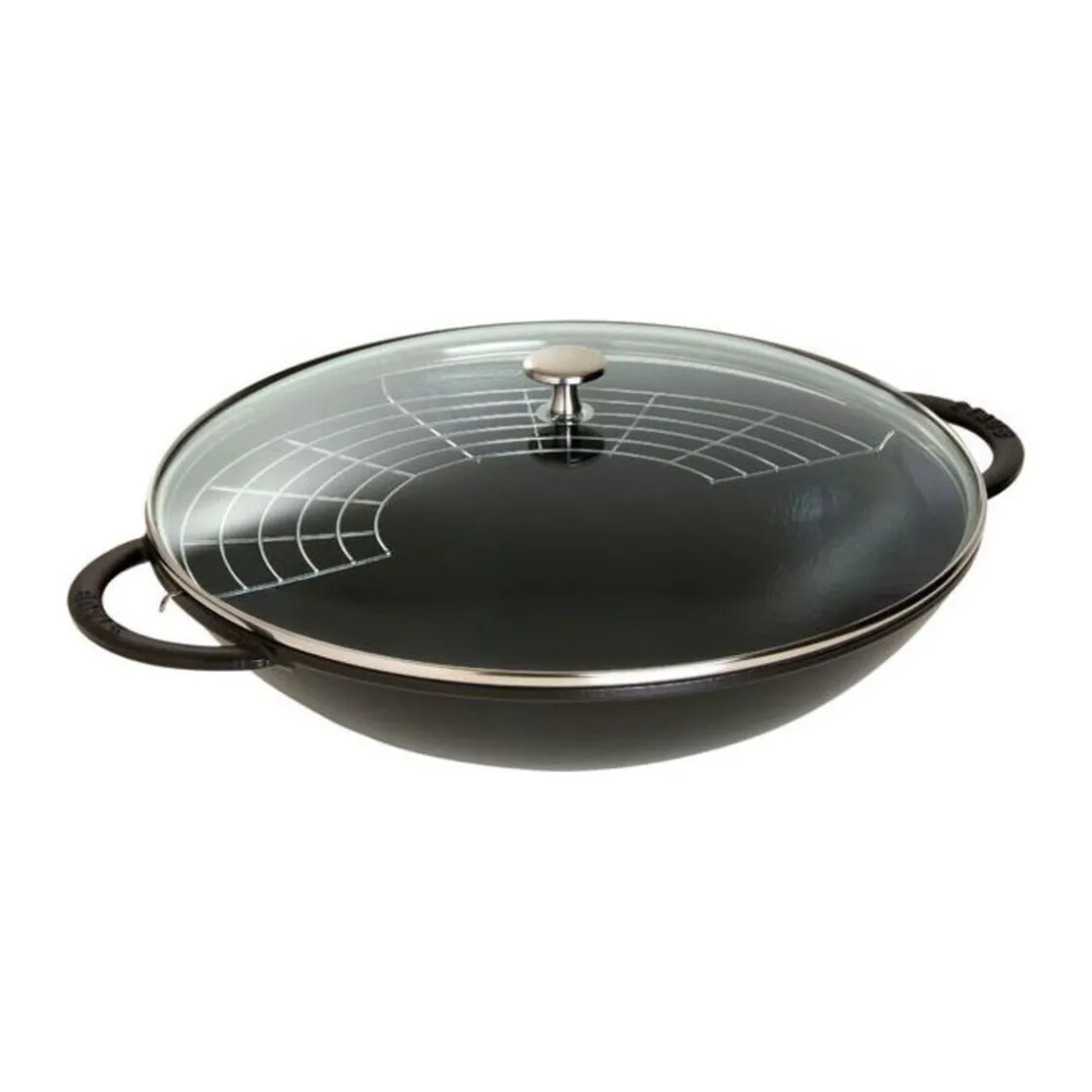Pfannen|Kochwelt Entdecken<Staub Wok mit Glasdeckel 37 cm schwarz