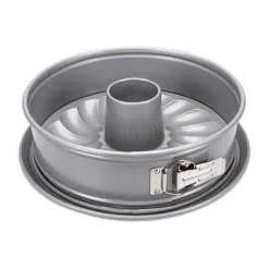 Backformen|Kochwelt Entdecken<Städter Springform mit Flach- und Rohrboden 26 cm We love baking grau