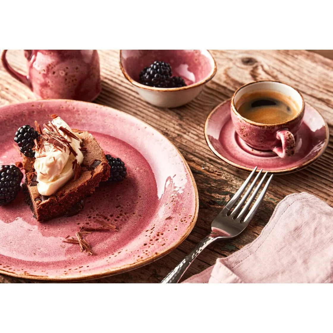 Speiseteller<Steelite Teller 25,5cm 1210 Craft Raspberry