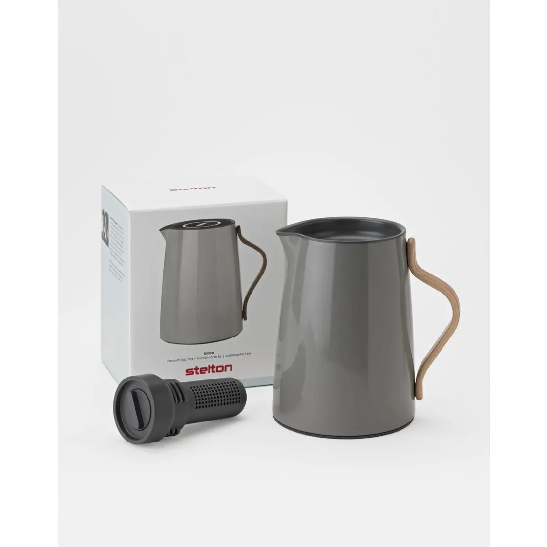 Stelton Isolierkanne 1,0 l Emma Tee hellgrau