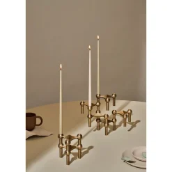 Stoff Nagel Stabkerzen 6er-Set artichoke