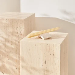 Weihnachtskerzen<Stoff Nagel Stabkerzen 6er-Set ginger