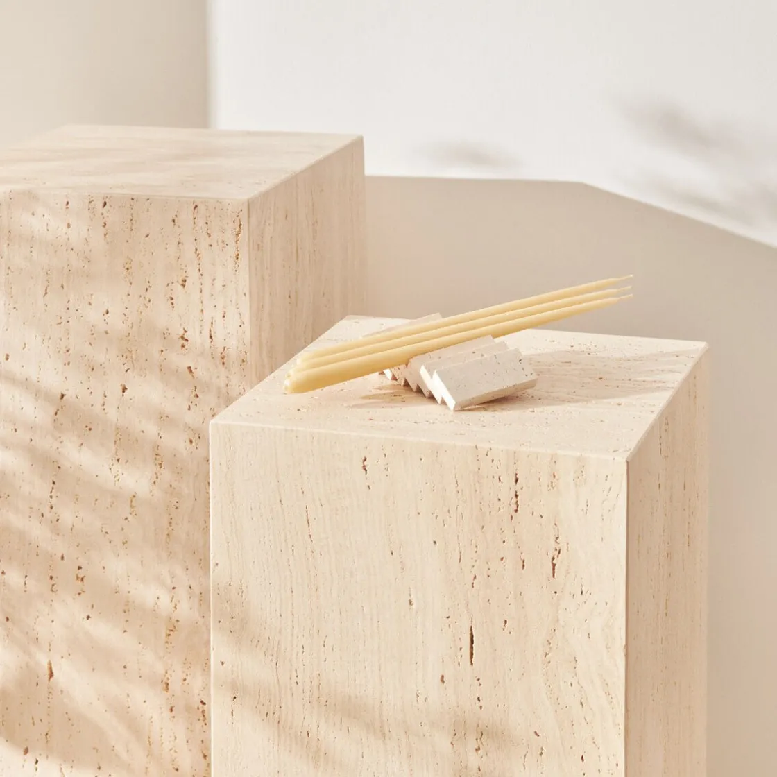 Weihnachtskerzen<Stoff Nagel Stabkerzen 6er-Set ginger