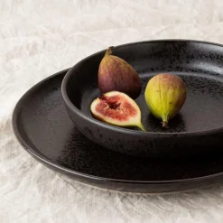 Schalen<Tischwelt Schale 21 cm Java schwarz