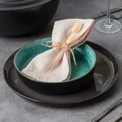 Pilzküche<Tischwelt Speiseteller 27 cm Marrakesch Aqua