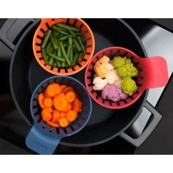 Trebonn Garkörbchen 3er-Set Cookin’Pods mehrfarbig