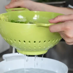 Messer & Co. Entdecken<Trebonn Sieb L 30 cm Helm grün