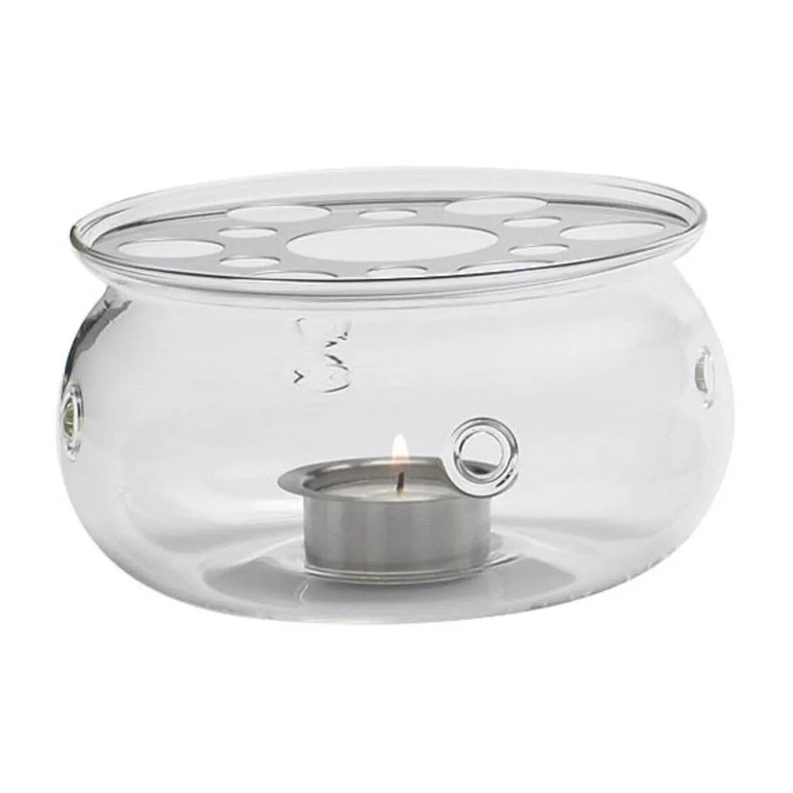 Stövchen<Trendglas Teewärmer Flair 15 cm klar