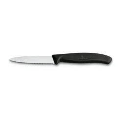 Victorinox Gemüsemesser 8 cm Wellenschliff Swiss Classic schwarz