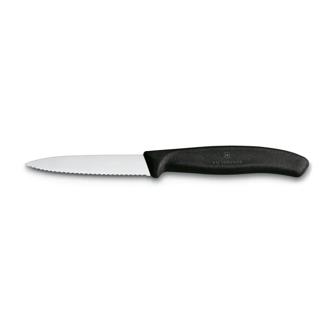 Victorinox Gemüsemesser 8 cm Wellenschliff Swiss Classic schwarz