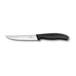 Victorinox Steakmesser 12 cm Wellenschliff Swiss Classic Gourmet schwarz