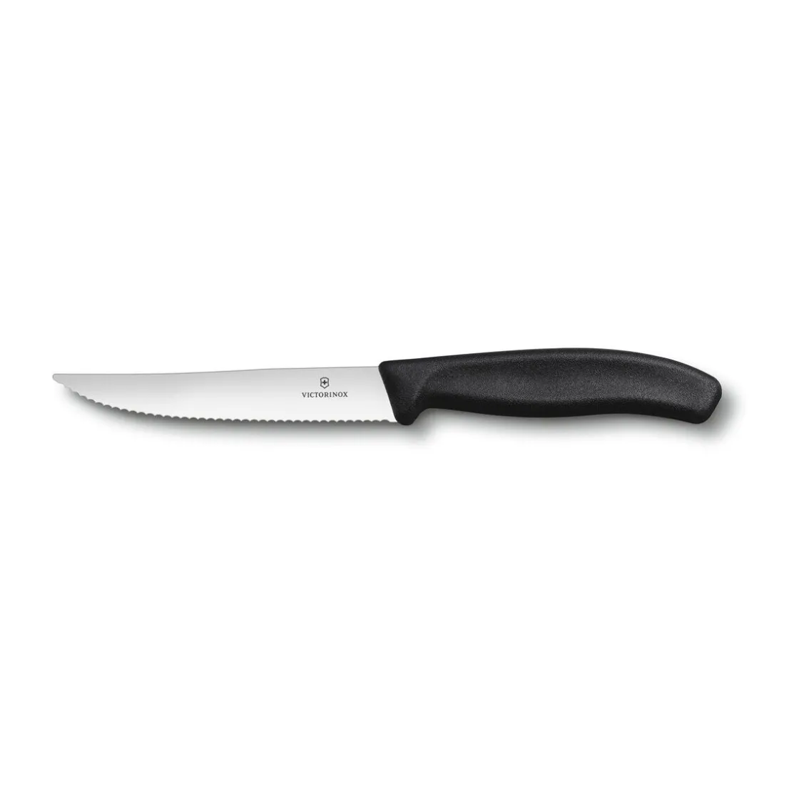 Kochwelt Entdecken<Victorinox Steakmesser 12 cm Wellenschliff Swiss Classic Gourmet schwarz