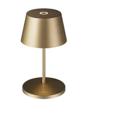 Villeroy & Boch Akku-Tischleuchte 20 cm 2,2 W Seoul RC gold gebürstet