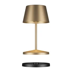 Villeroy & Boch Akku-Tischleuchte 20 cm 2,2 W Seoul RC gold gebürstet