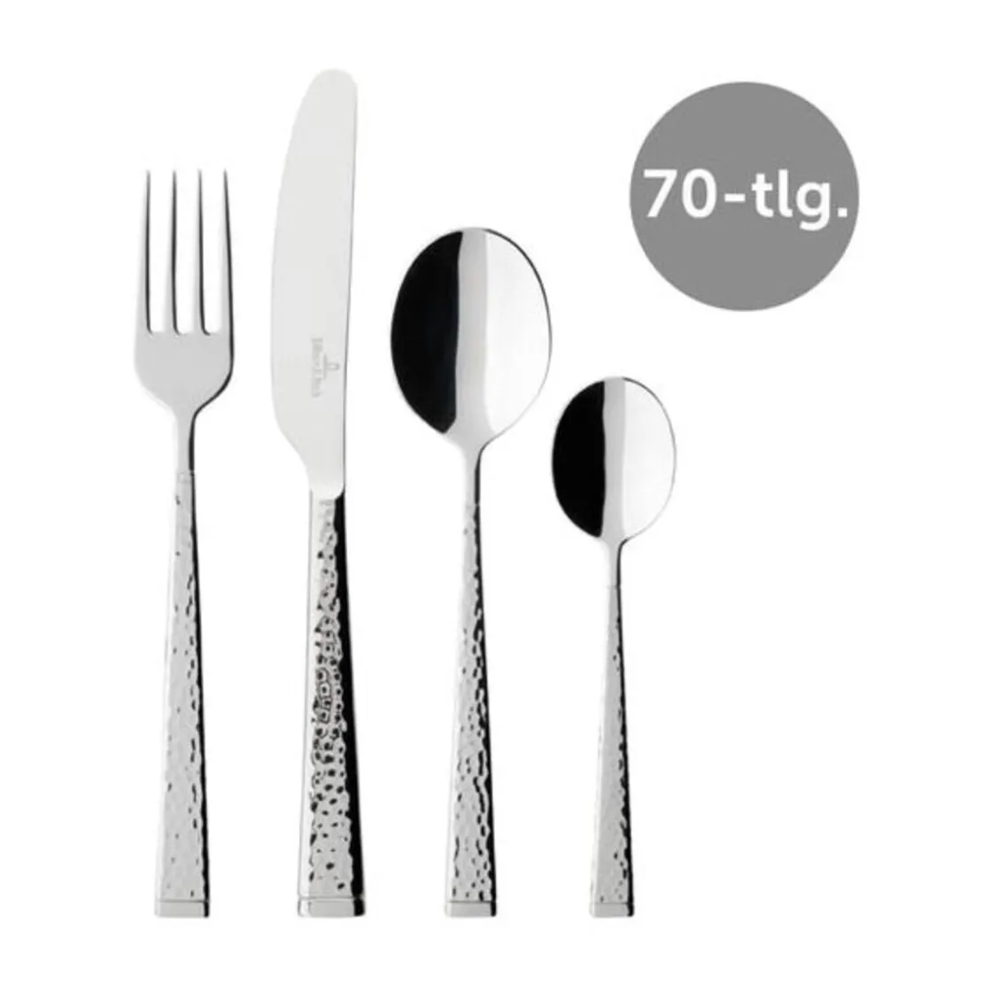 Besteck Set 12 Personen<Villeroy & Boch Besteck-Set 70-tlg. Blacksmith Edelstahl