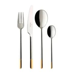Villeroy & Boch Besteck-Set 70-tlg. Ella Edelstahl teilvergoldet