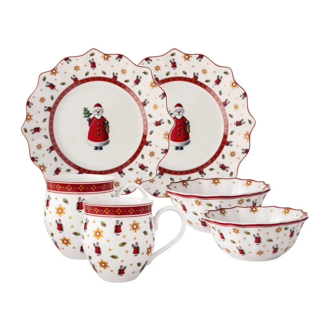 Villeroy & Boch Frühstücksset Santa 6-tlg. Toy’s Delight