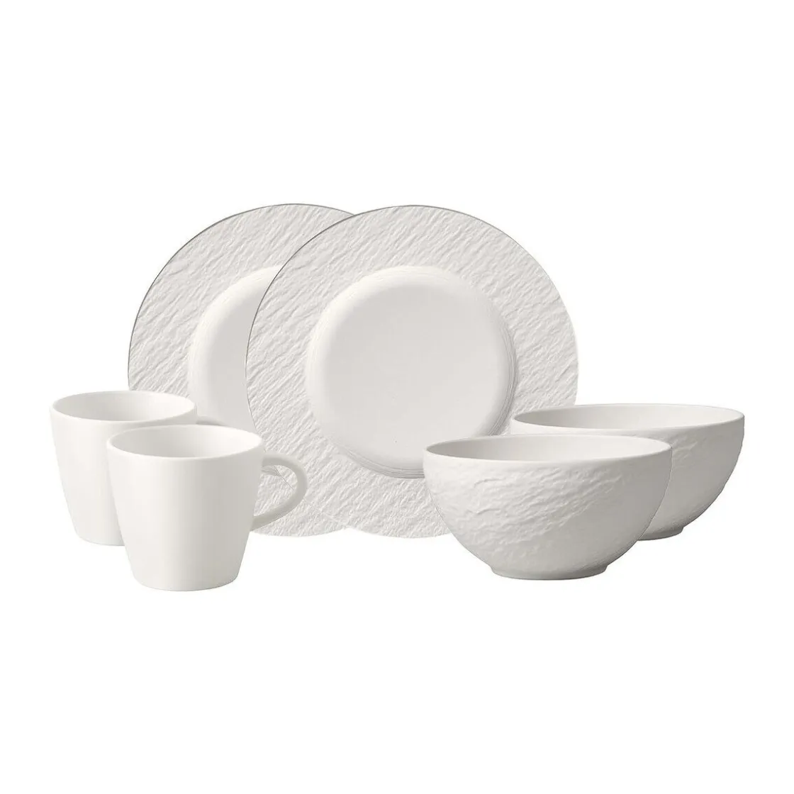 Villeroy & Boch Frühstücksset 6-tlg. Manufacture Rock Blanc