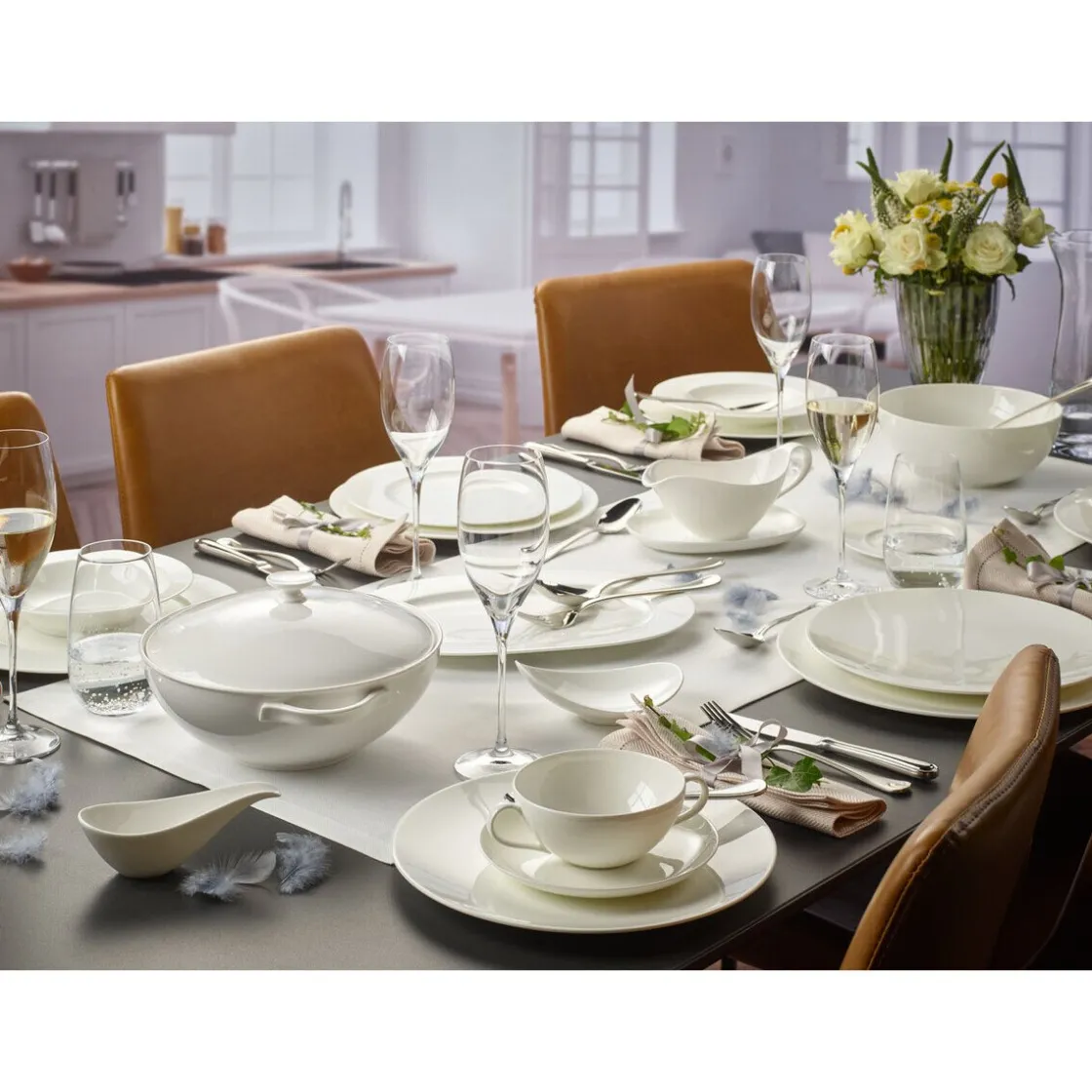 Villeroy & Boch Gemüse-/Servier-/Bratengabel 25 cm Neufaden Merlemont Edelstahl