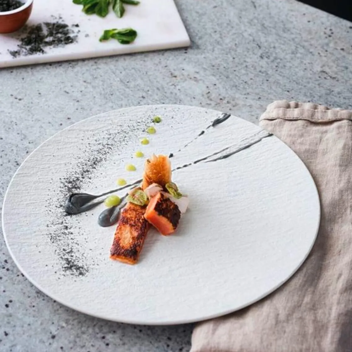 Speiseteller|Silvesterparty<Villeroy & Boch Gourmetteller 32 cm Manufacture Rock blanc