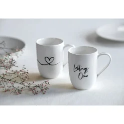 Villeroy & Boch Henkelbecher 2er-Set Statement Lieblingsoma