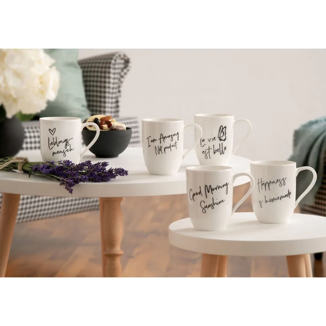 Villeroy & Boch Henkelbecher 0,29 l Statement Happiness is homemade