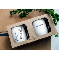 Weihnachten<Villeroy & Boch Henkelbecher 2er-Set Statement XMAS Rentier
