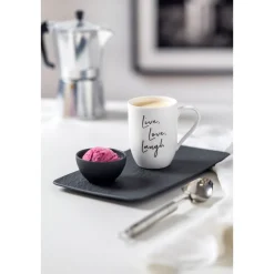 Becher<Villeroy & Boch Henkelbecher 0,29 l Statement Live Love Laugh