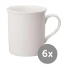 Kaffeetassen|Becher<Villeroy & Boch Kaffeebecher 6er-Set Twist White