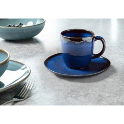 Kaffeeuntertassen<Villeroy & Boch Kaffee-Untertasse 15 cm Lave bleu