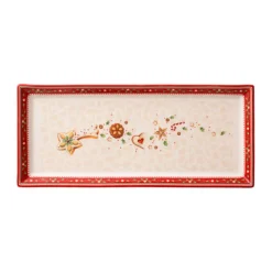 Weihnachtsgeschirr<Villeroy & Boch Kuchenplatte 39x17 cm rechteckig Winter Bakery Delight Neue Form 2016