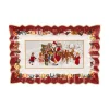Weihnachtsbäckerei|Weihnachtsbäckerei<Villeroy & Boch Kuchenplatte 35x23 cm Toy’s Fantasy Santa und Kinder