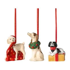Villeroy & Boch Ornamente Hunde 3-tlg. Nostalgic Ornaments