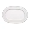 Servierplatten<Villeroy & Boch Platte oval 35 cm Gray Pearl