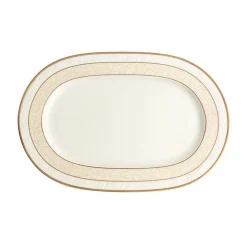 Servierplatten<Villeroy & Boch Platte oval 35 cm Ivoire