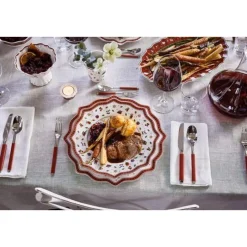 Weihnachtsgeschirr<Villeroy & Boch Platzteller 35 cm Toy's Delight rot/weiß