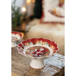 Weihnachten|Weihnachtsgeschirr<Villeroy & Boch Schale 24 cm Toy’s Fantasy Santa liest Wunschzettel