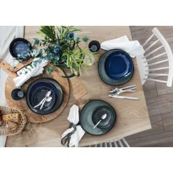 Speiseteller<Villeroy & Boch Schale flach 28x27 cm Lave bleu