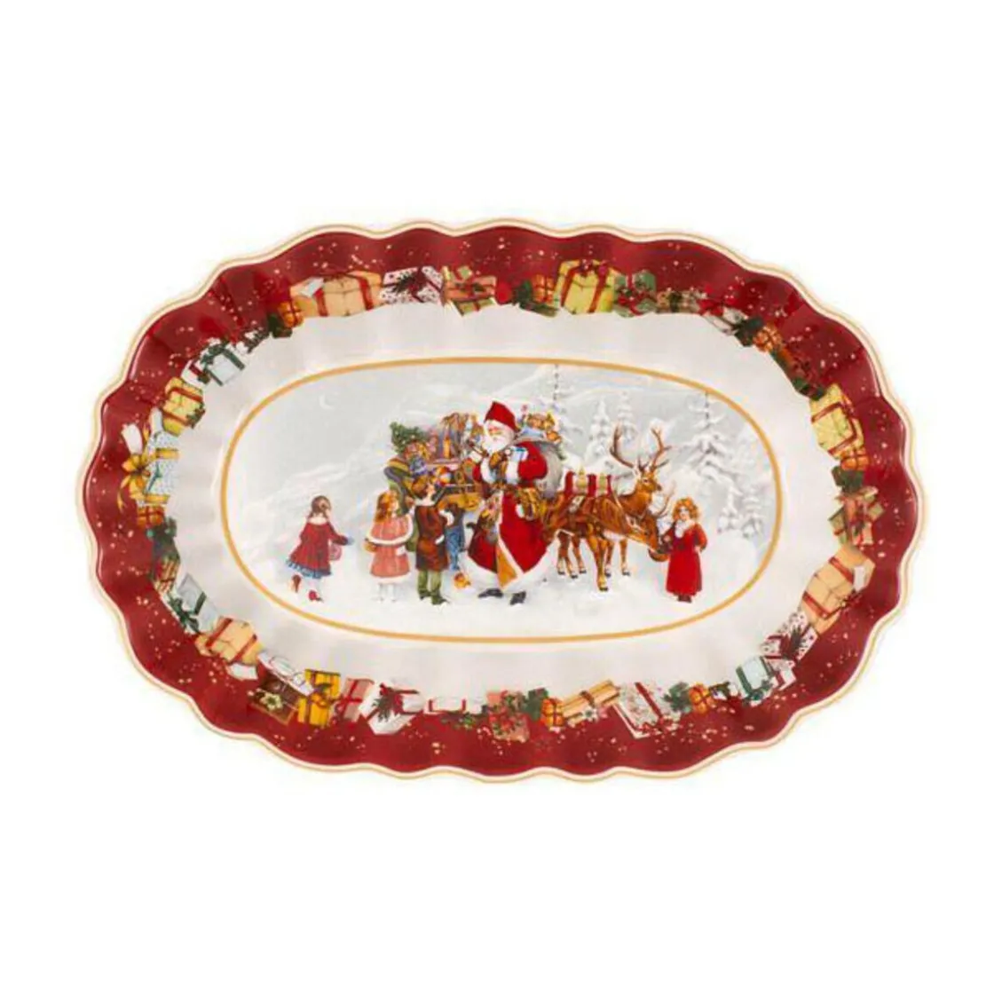 Villeroy & Boch Schale 29x19 cm Toy’s Fantasy Santa und Kinder