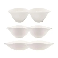 Geschirrsets 2 Personen|Schüsseln<Villeroy & Boch Schalen-Trio 6-tlg. Vapiano weiß