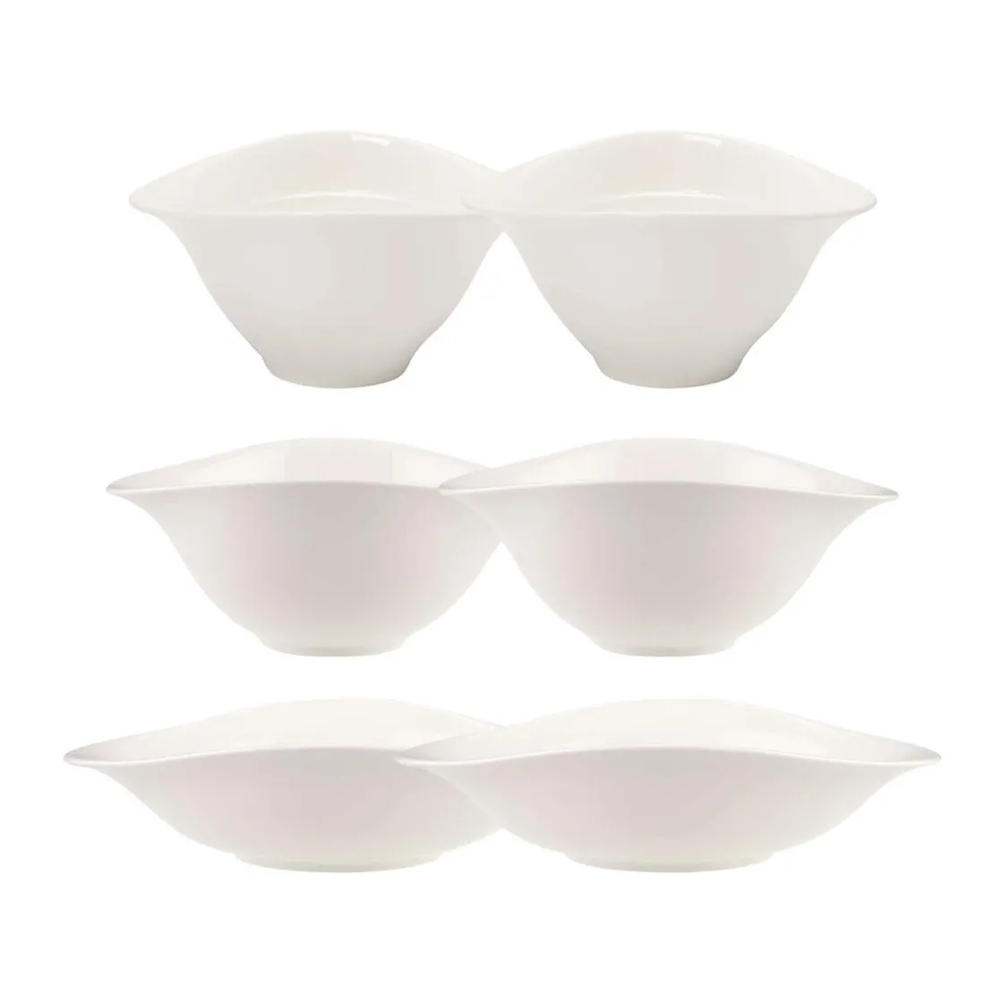 Villeroy & Boch Schalen-Trio 6-tlg. Vapiano weiß