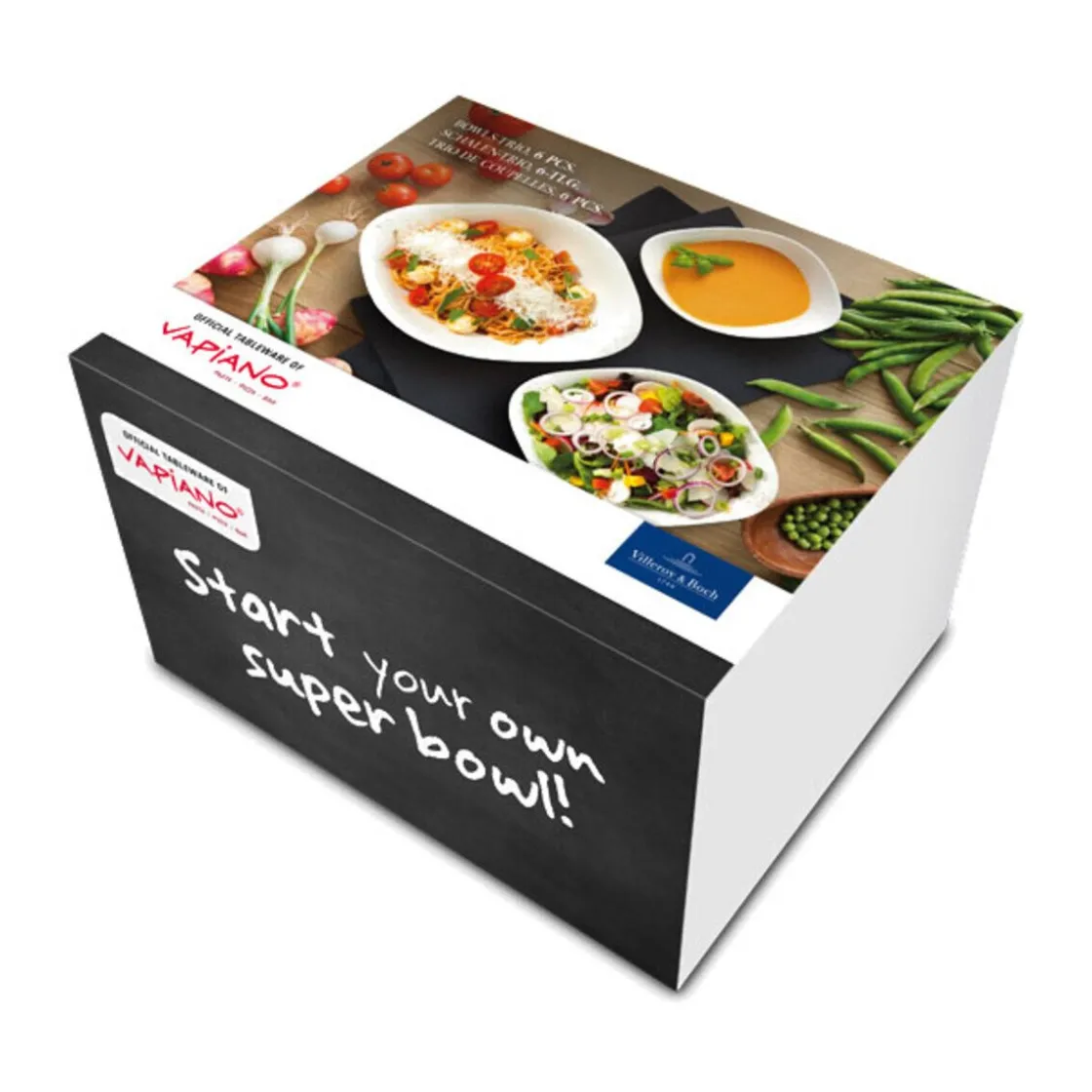 Villeroy & Boch Schalen-Trio 6-tlg. Vapiano weiß