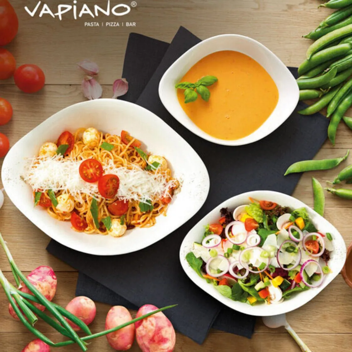 Villeroy & Boch Schalen-Trio 6-tlg. Vapiano weiß